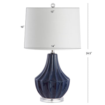 Tate 24.5" Ceramic LED Table Lamp - JONATHAN Y